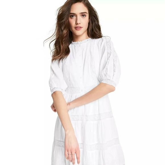 LoveShackFancy Target white Phoebe dress size 14 - Picture 1 of 3
